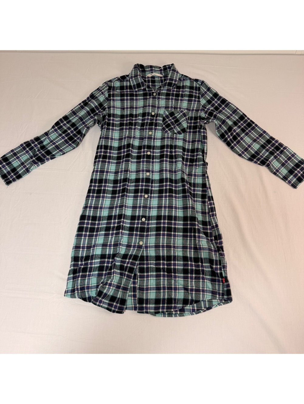 Woolrich Plaid Button-Up Shirt Dress Size Small